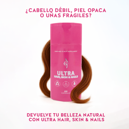 ¿Cabello débil, piel opaca o uñas frágiles? Devuelve tu belleza natural con Ultra Hair, Skin & Nails