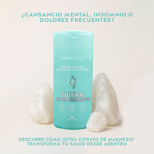 ¿Cansancio mental, insomnio o dolores frecuentes? Descubre cómo Ultra Citrato de Magnesio transforma tu salud desde adentro